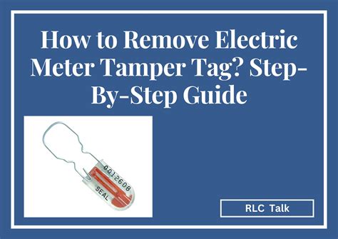 how to open an electrical meter box|remove electric meter tamper seal.